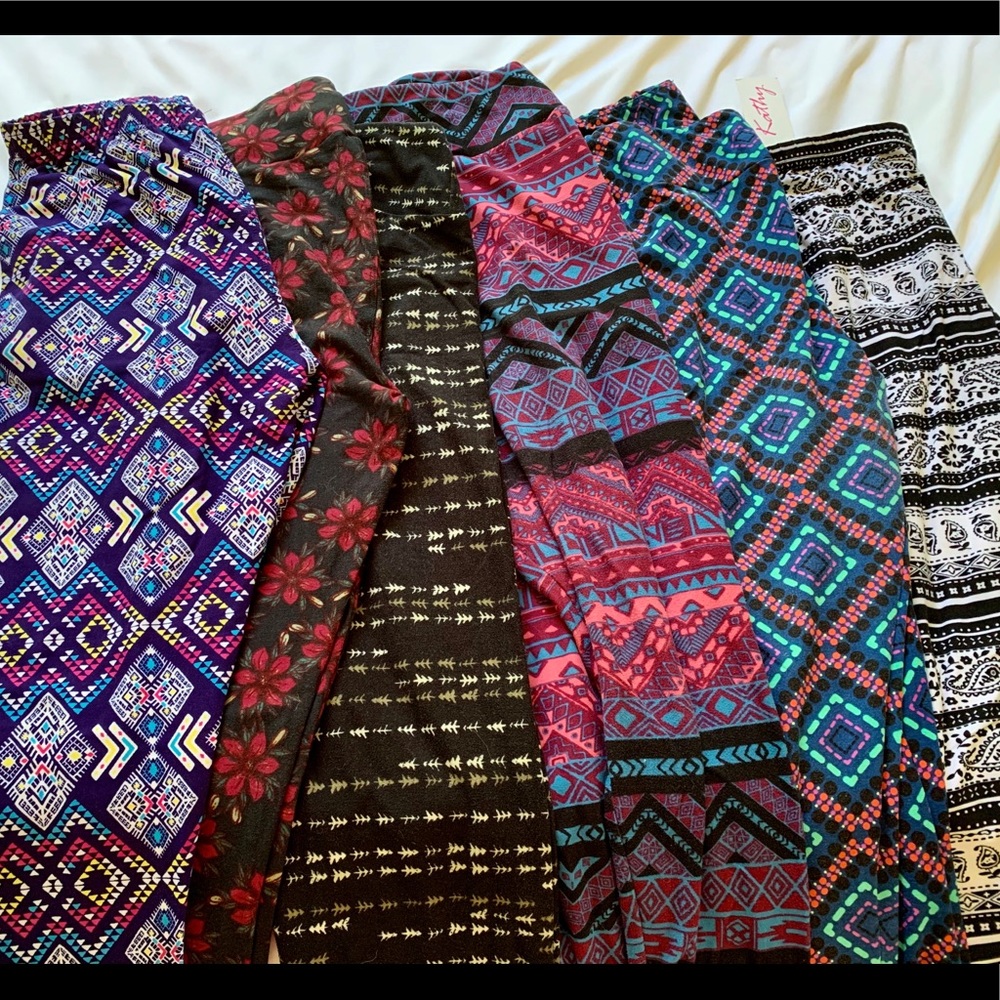Set of 6 plus size leggings